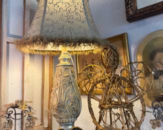 pretty lamps, wall decor, woven angels