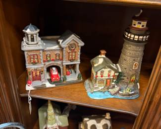 Vintage Christmas houses