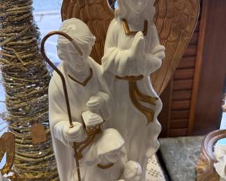 Beautiful gold and white nativity