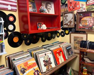 Vintage record collection