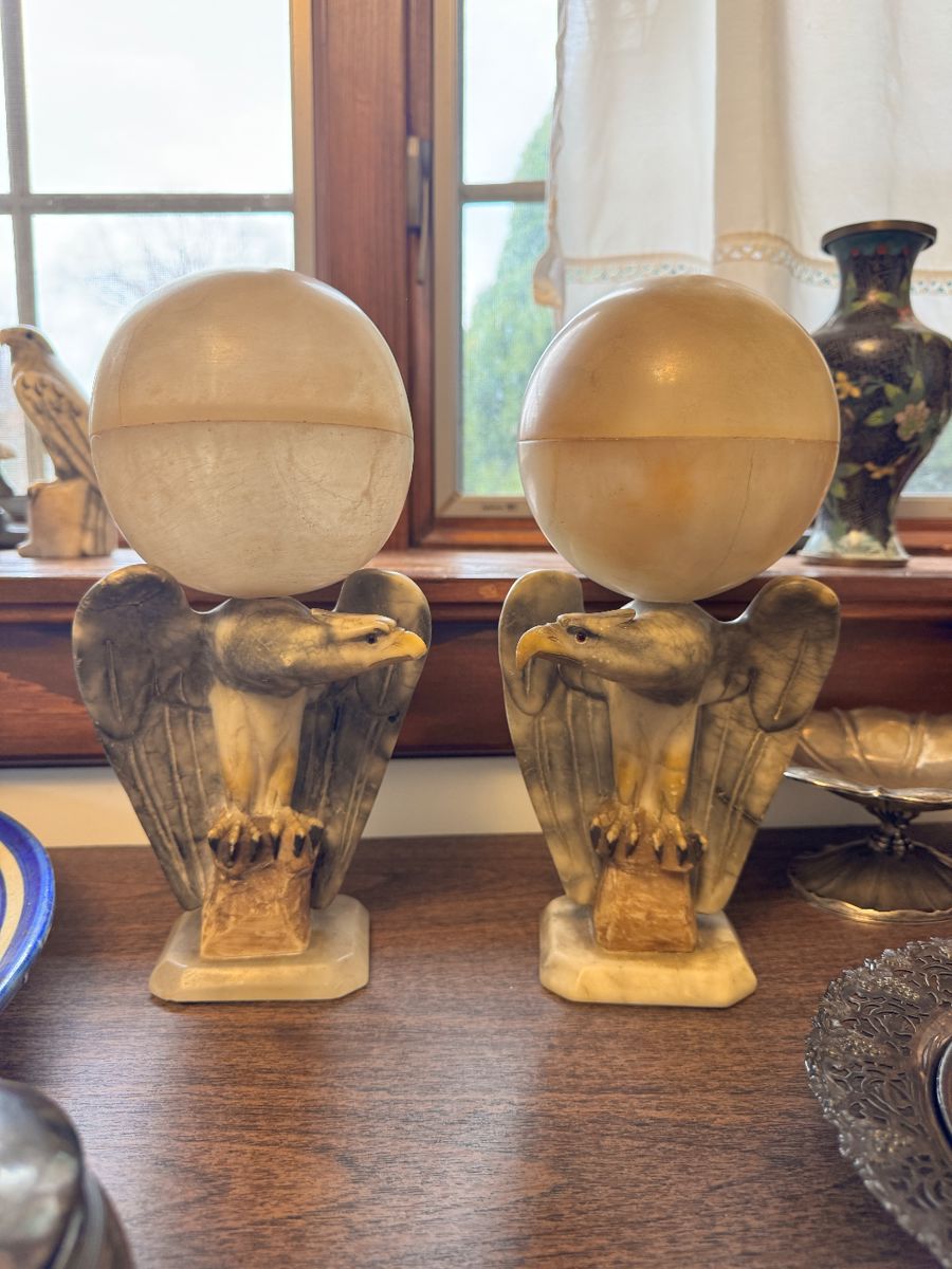Alabaster & Italian marble lamps