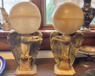 Alabaster & Italian marble lamps