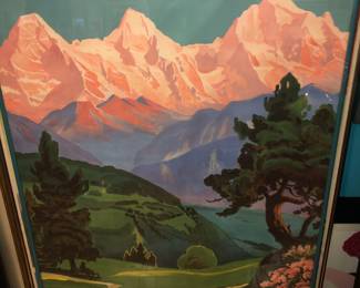 Original vintage Swiss poster