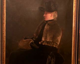 Archibald McNeal Willard oil portrait of a well to do lady.
Willard was the painter of the iconic “Spirit of 76”, one of the most famous paintings of the 19th century. He was from Wellington Ohio, just miles from Cleveland. This is a fresh to the market find by this celebrated & important local American Artist!