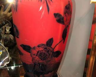 Richard French Art glass vase