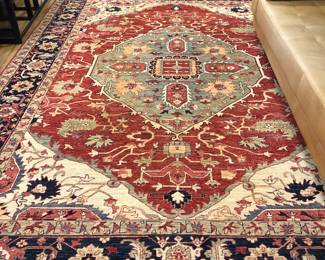 Nice Persian carpet 150 inches x  109 inches. Purchased from Larchmere Oriental Rugs. Good condition.