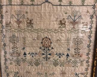 Mary Gooderidge 1820 needlework sampler