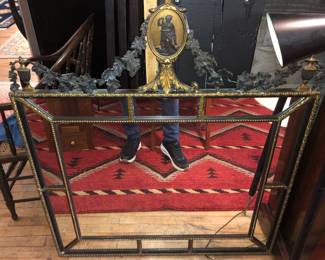 Antique mirror with breaks/losses