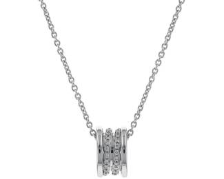 "This exquisite Bulgari B.Zero 1 necklace is a stunning blend of modern elegance and luxury. Crafted from 18k white gold, it features a captivating circular pendant adorned with sparkling diamonds, totaling 0.5 carats. This refined piece measures 41 cm in length and 0.8 cm in width, making it a perfect statement accessory that can complement any outfit. Weighing 11.9 grams, this necklace exemplifies Bulgari's commitment to quality and style. Ideal for both everyday wear and special occasions, it is a must-have for jewelry enthusiasts.

Victorins Auctions will coordinate all domestic and international shipping. Please allow approximately 10–15 business days for processing. Certain items may require additional handling time depending on their location, origin, or special packaging requirements. By registering for or placing a bid in a Victorins auction, you confirm that you have reviewed, understood, and agreed to our Shipping, Payment, and Auction Policies."
