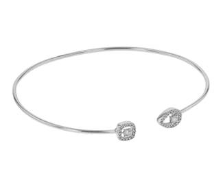 "This exquisite modern bracelet is crafted from 18k white gold and elegantly adorned with sparkling diamonds. It features an open-ended design that perfectly complements any wrist. The bracelet measures 17 cm in length, 0.6 cm in width, and has a thickness of 0.3 cm. Weighing 3.3 grams, this piece showcases a diamond weight of approximately 0.4 ct, making it a stunning addition to any jewelry collection. Ideal for both casual and formal occasions, it embodies luxury and sophistication.

Victorins Auctions will coordinate all domestic and international shipping. Please allow approximately 10–15 business days for processing. Certain items may require additional handling time depending on their location, origin, or special packaging requirements. By registering for or placing a bid in a Victorins auction, you confirm that you have reviewed, understood, and agreed to our Shipping, Payment, and Auction Policies."
