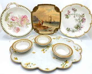 Antique & Vintage French Platters, Bowls & Plates, Mostly Haviland Limoges
Lot #: 90