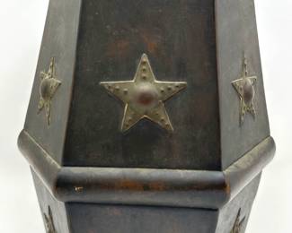 Large Vintage Metal Planter Stars With Star Details
Lot #: 76