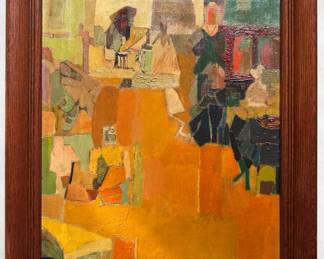 Anthony Toney (1949 American) Original Oil Painting "The Meeting" Signed & Framed
Lot #: 5