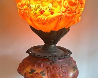 Antique "Gone With The Wind" Hand Painted Glass Lamp
Lot #: 12