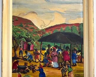 Antoine Pierre (Haitian) Original Oil Painting
Lot #: 18