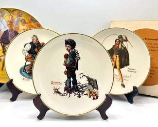 4 Brand New Vintage 1970s Norman Rockwell Collectors Plates, 1 In Original Box
Lot #: 80