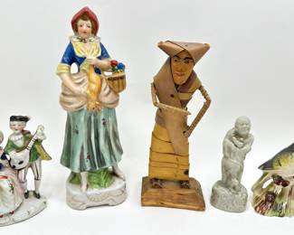 5 Vintage Figurines From Occupied Japan, Indonesia & More, Some Numbered
Lot #: 81