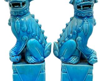 Pair Vintage Chinese Foo Dogs Figurines
Lot #: 73