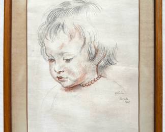 Abraham Harriton (1965 American) Original Drawing Reproduction Of Rueben's Portrait
Lot #: 8
