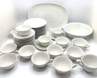 Vintage Hutchenreuther Arzberg Bavaria Germany Service For 12: Cups, Saucers, Platter, Serving Bowl & Creamer
Lot #: 4