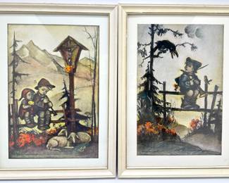 2 Vintage Hummel Prints, Framed
Lot #: 59