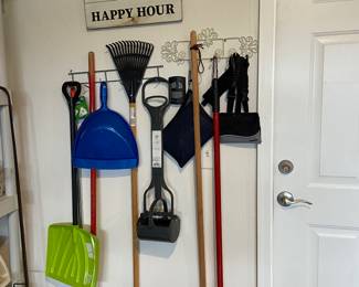 Assortment of cleaning supplies and product