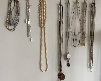 Misc necklaces including some sterling 