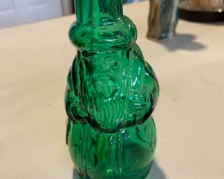 Glass Santa bottle made in Spain
