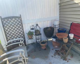 Numerous outdoor pots and containers 