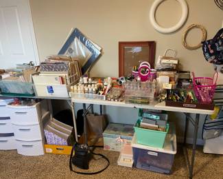 Tables are full along with many available storage bins and drawers