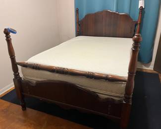 Vintage Full Bed Frame and Footboard