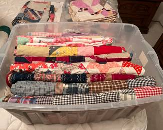 Vintage Hand Sewn Quilt Tops