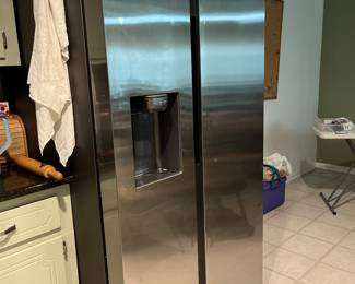 Samsung Side by Side Stainless Steel Refrigerator - 
 ONLY ONE YEAR OLD!!!!