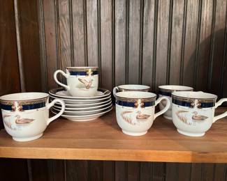 Pheasant Plates, Cups, Saucers - 