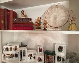 Hummels, Pink Depression Glass, Dept 54 Christmas