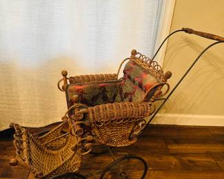 Antique Restored Doll Carriage