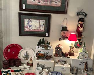 Dept 54 Village and Sarah Metzwood numbered prints