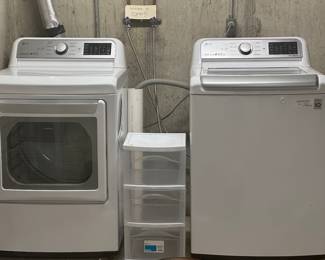 LG Large Capacity Washer and LG Gas Dryer (downstairs)