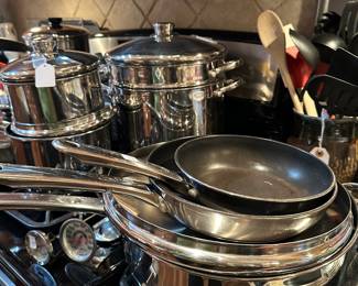 Revere, Farberware, Flint Pots and Pans