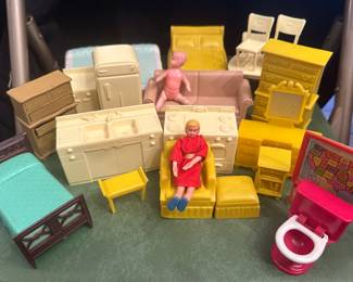Vintage Marx,  A Renewal Product, Plastic Toy Doll House Furniture, Ideal 