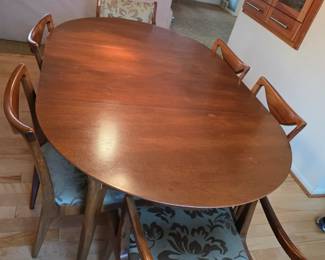 Presale Item Available. Awesome MCM Table and 6 Chairs 1500.00 or Highest Bid by end of first day.