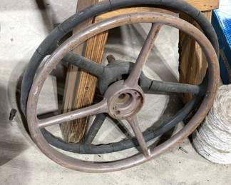 ANTIQUE STEERING WHEELS.