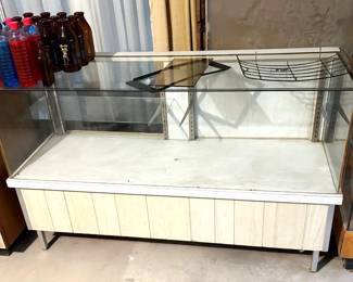 ANTIQUE GLASS DISPLAY CASES