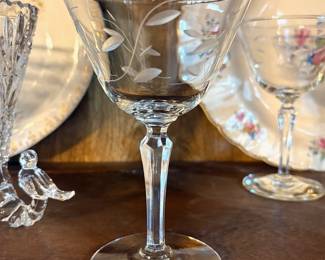 TWO SETS OF 6 BEAUTIFUL LIBBEY "WINDSWEPT" STEMWARE.