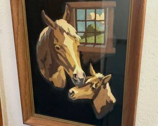 LOOKS TO BE AN OLD PAINT BY NUMBER!