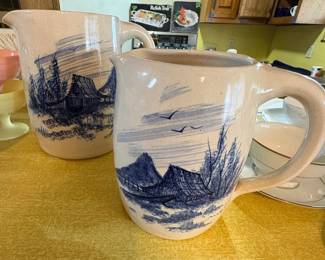 VINTAGE MARSHALL POTTERY PITCHERS.