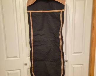 76 AuthenticGucciTravelGarmentBagBlackCanvasLeatherTrim