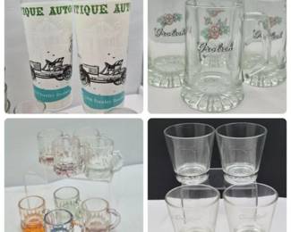 48 VintageBarwareAssortmentGrolschMugsCrownRoyalGlassesMore