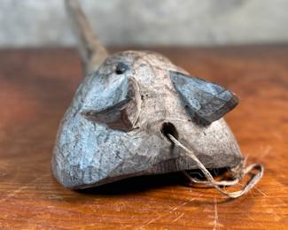 This lot features what appears to be an African Guro "Jackal" mask from the Ivory Coast that measures, 13” H x 6.5” W x 4” D.
