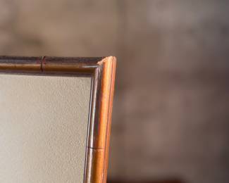 "Korean Farmhouse by Moonlight", an exceptional Japanese woodblock print by listed artist, Lilian May Miller. This rare copy features Miller’s signature lower left in pencil, along with the limited edition run, numbered 1/10. This piece measures in the frame, 15” H x 19” W and out of the frame, 10.75” H x 15.25” W. This woodblock was created in 1928 and this artwork is part of the collection of the National Museum of Asian Art. Lilian May Miller was an American painter and printmaker born in Tokyo, Japan, who studied traditional Japanese wood printing techniques.
